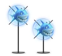 Supporto universale 2 in 1 per ventilatore olografico 3D, da tavolo e da pavimento, con 3 altezze (44-140,5 cm), base ponderata, portatile, per fiere ed eventi, si adatta alla maggior parte dei