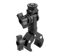 Supporto universale a morsetto singolo con movimento a cerchi completi per action camera su moto e bici, supporto a sgancio rapido