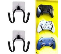 Supporto universale adesivo per controller di gioco, supporto da parete per Xbox One, PS4 Switch Pro, supporto per cuffie, senza fori, facile da installare, confezione da 2