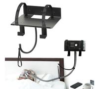 Supporto universale da parete CPAP, supporto per tubo laterale del letto (nero)