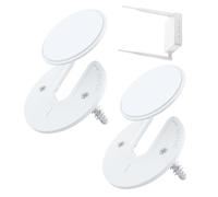 Supporto universale da parete per tablet, supporto rotante senza cornice, supporto da parete in ABS per tablet, e-reader, router, TV Box e banche, scaffale di montaggio nero/bianco