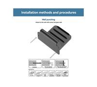 Supporto Universale da Parete per Telefono per Tablet e-Book, Angolazione Regolabile per Guardare Programmi TV e Studiare, Bianco