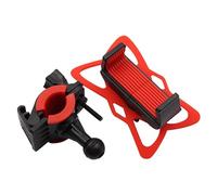 Supporto universale del telefono della bicicletta Supporto estensore del manubrio Supporto anti-scivolo del supporto della maniglia Staffa del cellulare Accessori GPS della bicicletta (red)