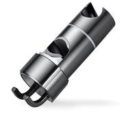 Supporto Universale Doccetta,con 2 Ganci,Supporto per Doccia Regolabile 18-25 mm, ABS Supporto Doccia,Supporto per Getto Girevole a 360 Gradi,Supporto Soffione Doccia,Nero