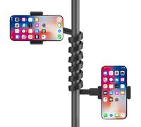 Supporto universale flessibile per microfono per smartphone da 3,5"-7,5", doppio supporto regolabile per la maggior parte dei microfoni, supporto per telefono per la maggior parte delle occasioni