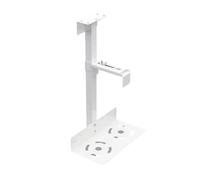 Supporto Universale For Custodia For PC Sotto La Scrivania For CPU Laterale A Parete For Computer Mainframe Regolabile Gancio In Metallo For Host per Computer Girevole(White)