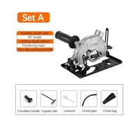 Supporto universale for smerigliatrice angolare manuale, convertitore, a catena elettrica, base for circolare, utensile for lavorazione del legno(Set A)