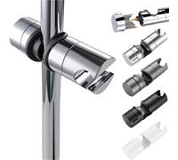 Supporto universale for soffione doccia, supporto regolabile for asta doccia, accessori for il bagno, supporto di ricambio for doccetta for barra scorrevole(A silver)