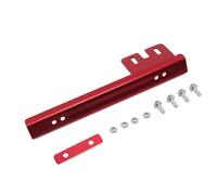 Supporto Universale In Alluminio Per Targa, Barra Di Supporto Per Il Riposizionamento Del Supporto Della Targa Sul Paraurti Anteriore (red)
