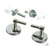 SUPPORTO UNIVERSALE OTTONE CROMATO PER SEDILI WC