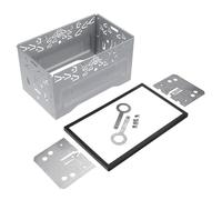 Supporto universale per autoradio doppio DIN con telaio, per montaggio su gabbia autoradio doppio DIN Pannello per autoradioAuto Navigation Panel Frame