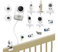 Supporto universale per baby cam HelloBaby HB6550/HB6250/HB6240/HB65/HB32, staffa di montaggio flessibile per baby monitor Blemil, supporto clip morsetto accessori per momcozy/boifun/babystar monitor
