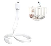 Supporto universale per baby monitor e fotocamera, compatibile con Momcozy, decespugliatore per bambini, ecc. Supporto per fotocamera girevole per interni ed esterni, vite da 1/4", bianco, senza fori