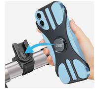 Supporto universale per cellulare da bicicletta e moto, con rotazione a 360 gradi e supporto regolabile, rimovibile, per smartphone da 4,0 a 7,0 pol