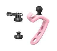 Supporto universale per cinturino in silicone a sgancio rapido per fotocamere sportive per manubrio da bici da 20-60 mm
