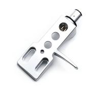 Supporto universale per giradischi LP, in lega di alluminio, ricambio con 4 fili di collegamento, supporto per cartuccia fonografo per giradischi (argento)