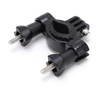 Supporto universale per manubrio della bicicletta, morsetto per treppiede per bici e moto, con rinforzo a doppia vite per manubri di diametro 1,5-4 cm