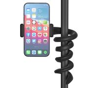 Supporto universale per microfono per telefono, adatto alla maggior parte degli smartphone da 3,5" a 7,5", supporto flessibile per telefono cellulare, supporto per batteria, supporto per microfono