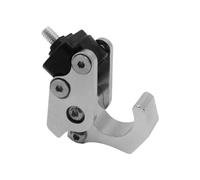 Supporto universale per moto con gancio per artiglio per casco per borsa per bicicletta, clip in alluminio, gancio per bagagli, accessori moto(Silver)