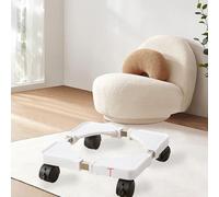 Supporto universale per piante con ruote Base a rullo flessibile per bombola a gas vasi da fiori interni esterni (BLACK) (WHITE)