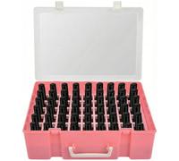 Supporto universale per smalto e organizer contiene 54 bottiglie per gelle, per coleotteri, per Sally Hansen, per OPI, per Essie e altri smalti (rosa)