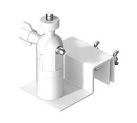 Supporto universale per telecamere di sicurezza per montaggio su grondaie, bianco