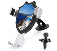 Supporto universale per telefono 3 in 1 per auto, con ventosa regolabile, Santorini, isola greca, vista mare, con clip in metallo per bocchetta di ventilazione, parabrezza, cruscotto, accessori per