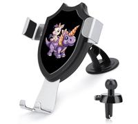 Supporto universale per telefono con unicorno che cavalca il dinosauro triceratopo del parabrezza dell'auto