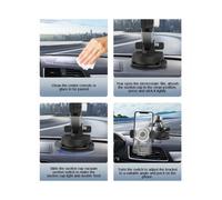 Supporto universale per telefono da auto Armor360 girevole per cruscotto, supporto per cellulare con targa del telefono compatibile con iPhone
