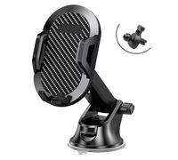 Supporto universale per telefono da auto con ventosa super stabile, regolazione multi-angolo, resistente al calore, compatibile con iPhone, Samsung e