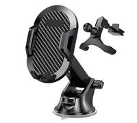 Supporto universale per telefono da auto con ventosa super stabile, regolazione multi-angolo, resistente al calore, compatibile con iPhone, Samsung e