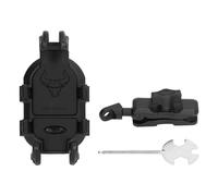 Supporto universale per telefono da moto con ammortizzatore di sospensione e struttura a sfera universale, compatibile con smartphone da 4,7 a 7,1