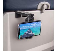 Supporto universale per telefono in aereo Perilogics. Visualizzazione a mani libere con doppia rotazione multidirezionale di 360 gradi. Il format