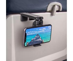 Supporto universale per telefono in aereo Perilogics. Visualizzazione a mani libere con doppia rotazione multidirezionale di 360 gradi. Il format