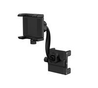 Supporto universale per telefono per auto e moto, design a doppio morsetto, girevole a 360 gradi, regolabile per vetro retrovisore