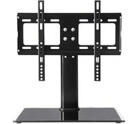 Supporto universale per TV - Altezza e angolo regolabili per una visione ottimale, design salvaspazio, si adatta alla maggior parte dei monitor LCD e televisori
