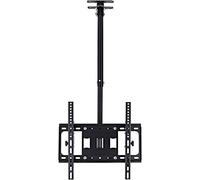 Supporto universale per TV da soffitto, girevole e inclinabile, supporto da parete multifunzionale per TV da 32 a 65 pollici, peso massimo 49,9 kg, supporto per TV sospeso per casa e ufficio