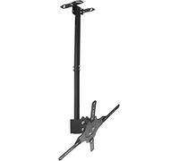 Supporto Universale per TV da soffitto per schermi LCD/LED da 32-55 Pollici, Altezza Regolabile, Supporto Extra Lungo, Doppio metodo di Installazione, Compatibile con 400x400 mm