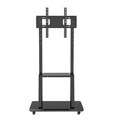 Supporto universale per TV mobile, staffa da pavimento per TV a schermo piatto da 32-110 pollici, supporta fino a 300 kg, altezza regolabile e facile mobilità, perfetto per uso domestico e ufficio