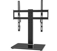 Supporto Universale per TV, Supporto TV da tavolo per TV LCD LED da 27 a 55 Pollici, 6 Livelli Regolabile in Altezza Supporto per TV con Base, Max VESA 400 x 400 mm