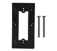 Supporto universale per videocitofono, staffa di fissaggio morbida, compatibile con la maggior parte dei marchi di campanelli per la sicurezza domestica, facile da installare, (Nera)