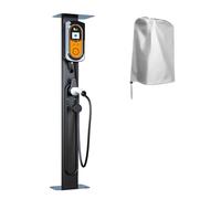 Supporto Universale per Wallbox, Base Universale in Alluminio- Colonna di Supporto Resistente alle Intemperie, Palo di Montaggio con Copertura Antipioggia, Compatibile con Tesla, Protegge il Caricabat