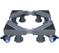 Supporto Universale Regolabile Base mobile regolabile per lavatrice, base per frigorifero, supporto mobile per lavatrice e asciugatrice, lunghezza/larghezza 41-64 cm, carrello per mobili ver
