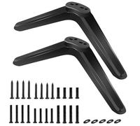 Supporto universale universale per TV a LED, adatto per la maggior parte dei televisori LCD da 32, 40, 49, 50, 55 pollici, con base a vite, supporto per TV nero, stabile