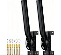 Supporto universale wireless per ponte, palo e antenna a parete per antenne esterne, estensore Starlink, stazioni meteorologiche ed estensori WiFi, diametro 3,5 cm x lunghezza 27,9 cm (nero