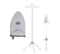Supporto Vapore Telescopico Pieghevole | Supporto Per Stiratore Vapore | Appendiabiti Vapore | Supporto Vapore Per Vestiti | Supporto Per Vaporiera Per Indumenti Con Guanti Da Stiro