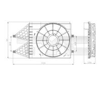 Supporto, ventola del radiatore TYC 837-0033-1