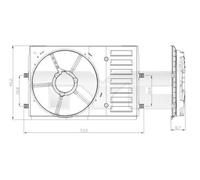 Supporto, ventola del radiatore TYC 837-0035-1