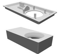 Supporto Ventola Raffreddamento per Coperchio Acquario Juwel Stampato 3D