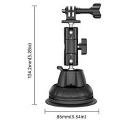 Supporto ventose sottovuoto Per Insta360 Go3 X4 X3/DJI Pocket Action Fotocamera